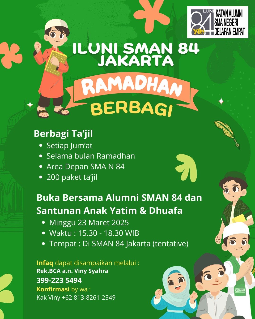 ILUNI SMAN 84 Jakarta Berbagi